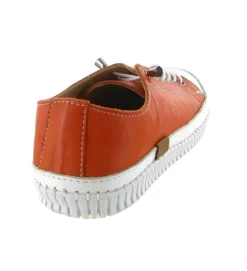 baskets et sneakers - Confort - femme - Cuir - Orange - Hooper