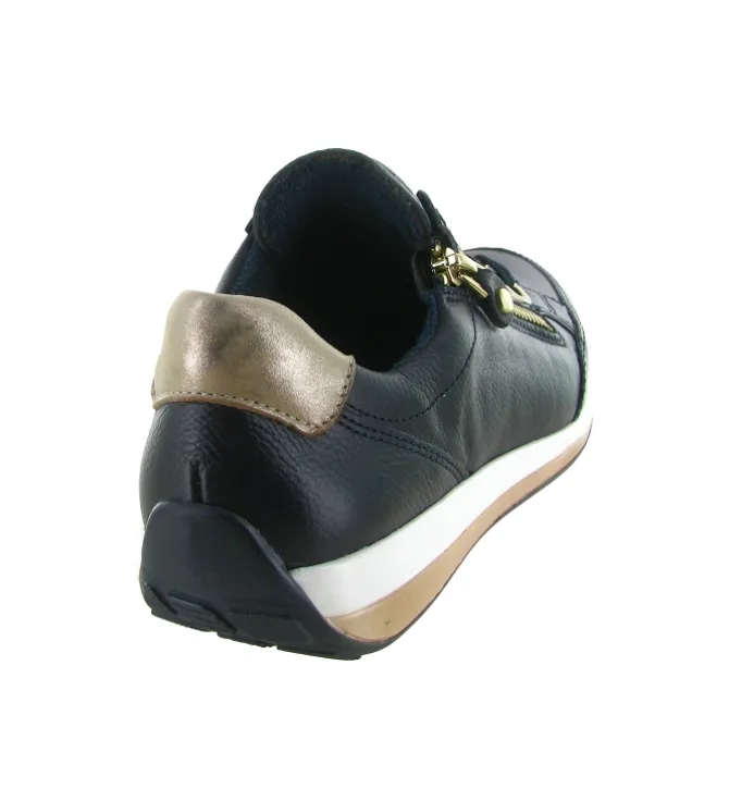 baskets et sneakers - Confort - femme - Cuir - Bleu - Ara