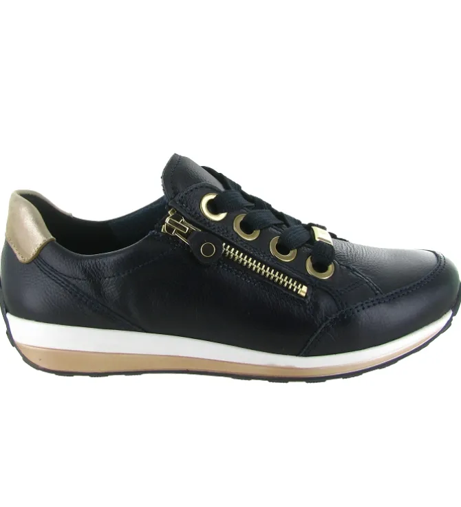 baskets et sneakers - Confort - femme - Cuir - Bleu - Ara