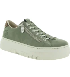 baskets et sneakers - Confort - femme - Synthétique - Kaki - Rieker