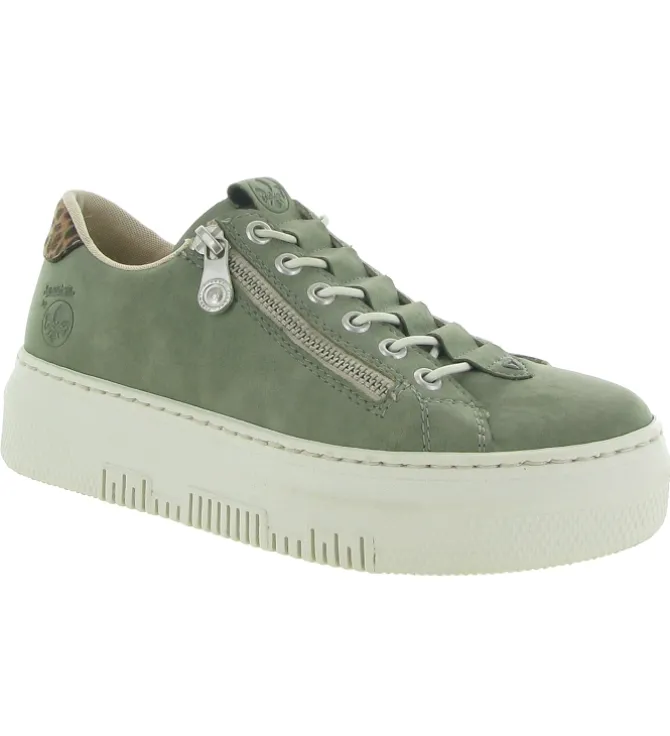 baskets et sneakers - Confort - femme - Synthétique - Kaki - Rieker