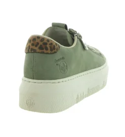 baskets et sneakers - Confort - femme - Synthétique - Kaki - Rieker