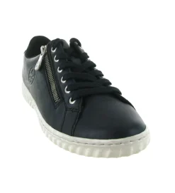 baskets et sneakers - Confort - femme - Cuir - Bleu Marine - Rieker