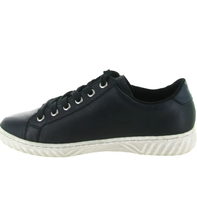 baskets et sneakers - Confort - femme - Cuir - Bleu Marine - Rieker