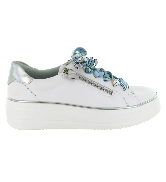 baskets et sneakers - Confort - femme - Cuir - Blanc - Remonte