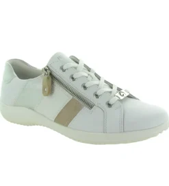 baskets et sneakers - Confort - femme - Cuir - Blanc - Remonte