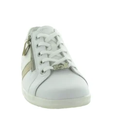 baskets et sneakers - Confort - femme - Cuir - Blanc - Remonte