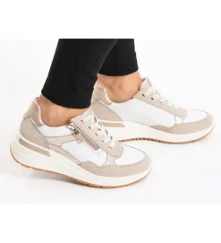 baskets et sneakers - Confort - femme - Cuir - Taupe - Ara