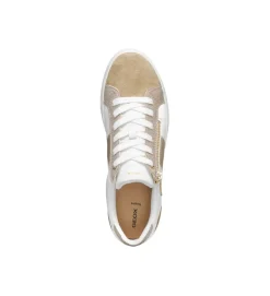 baskets et sneakers - Confort - femme - Cuir - Or - Geox