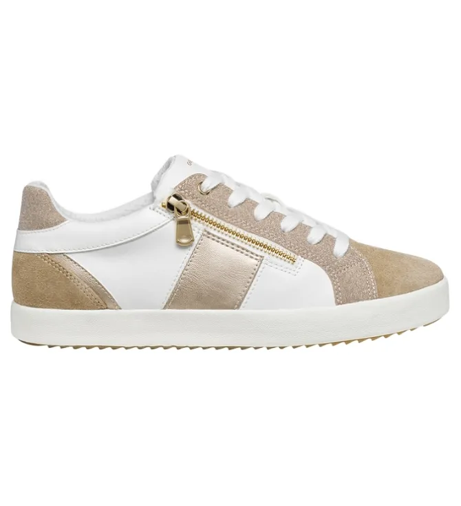 baskets et sneakers - Confort - femme - Cuir - Or - Geox