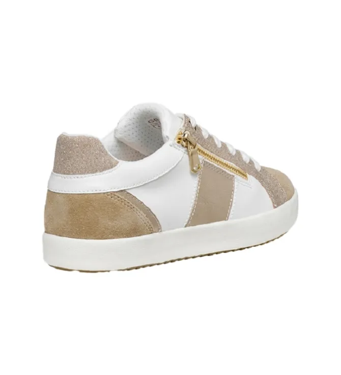baskets et sneakers - Confort - femme - Cuir - Or - Geox