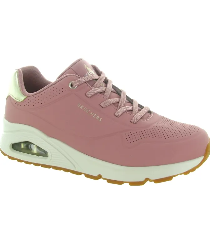 baskets et sneakers - Confort - femme - Toile - Rose - Skechers footwear