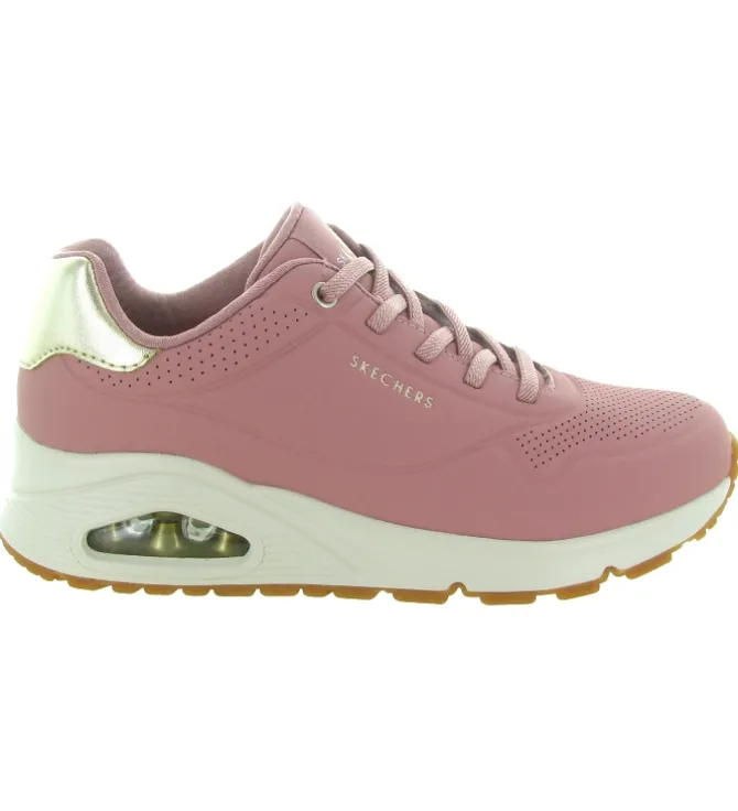 baskets et sneakers - Confort - femme - Toile - Rose - Skechers footwear