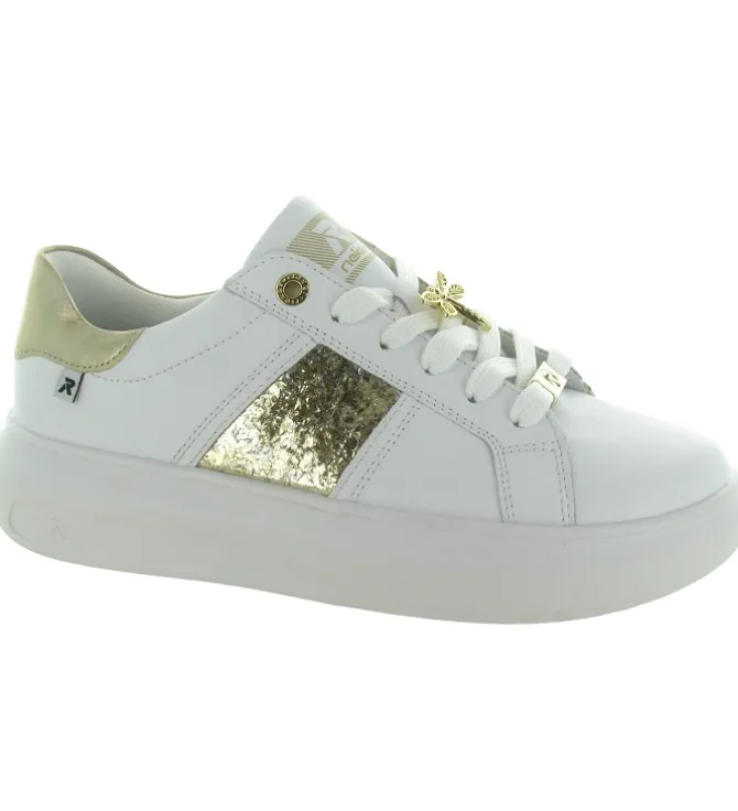 baskets et sneakers - Confort - femme - Synthétique - Blanc - Rieker