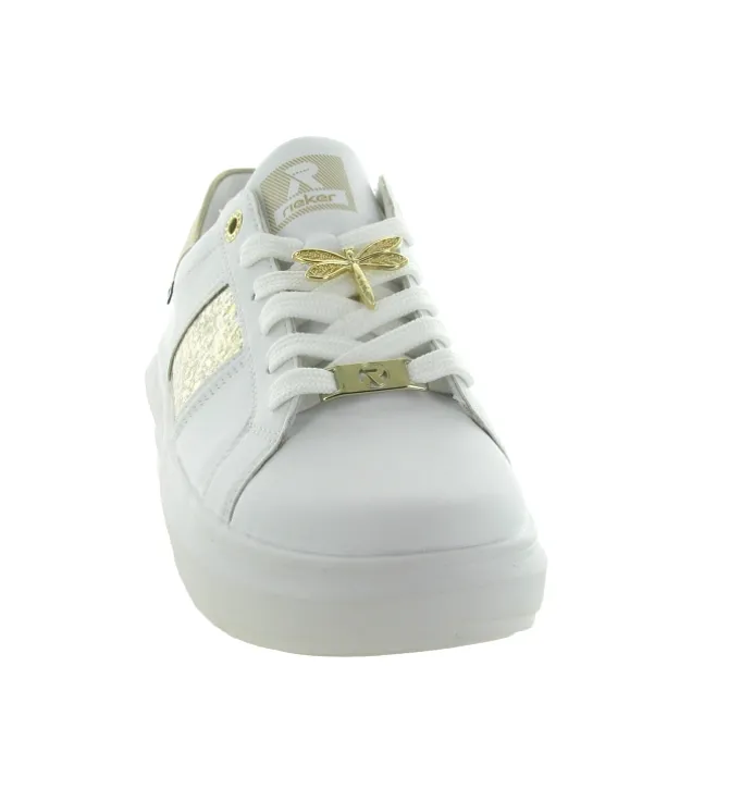 baskets et sneakers - Confort - femme - Synthétique - Blanc - Rieker