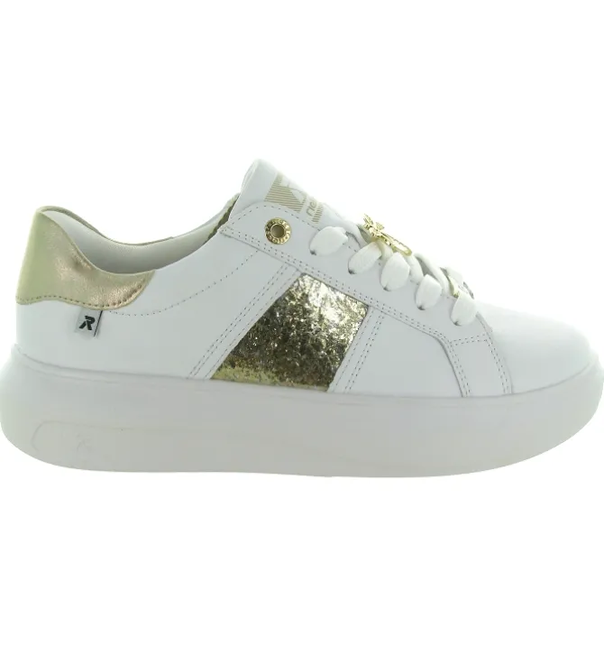 baskets et sneakers - Confort - femme - Synthétique - Blanc - Rieker