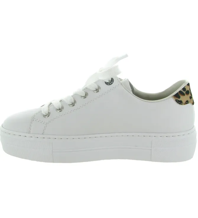 baskets et sneakers - Confort - femme - Cuir - Blanc - Rieker