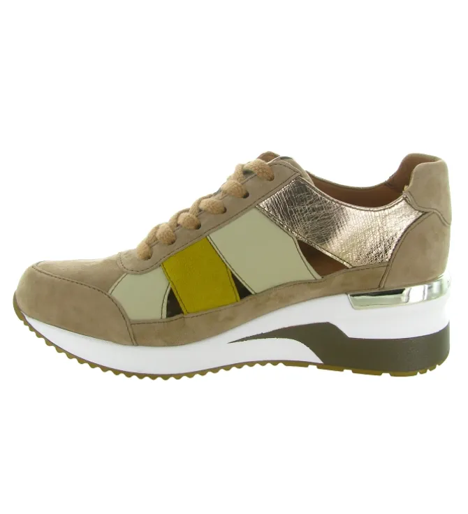 baskets et sneakers - Confort - femme - Cuir - Beige - Mamzelle