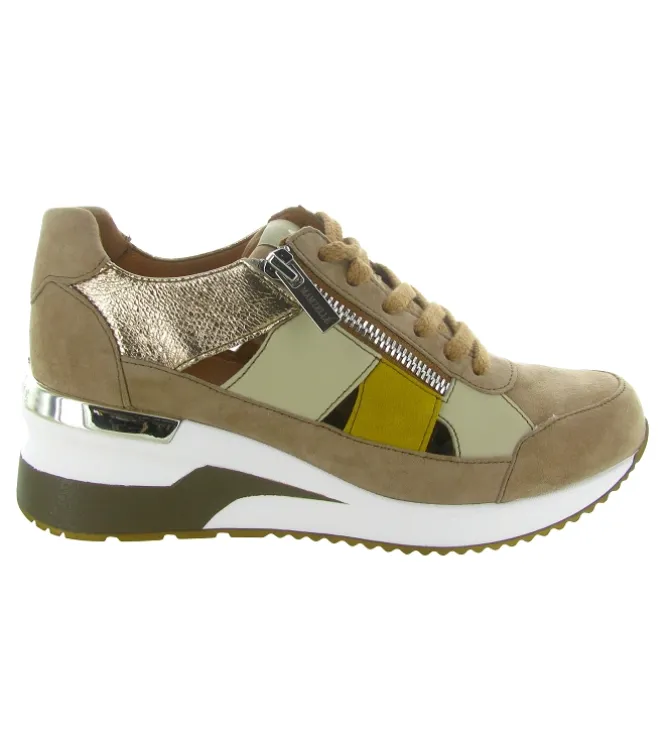 baskets et sneakers - Confort - femme - Cuir - Beige - Mamzelle