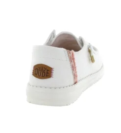 baskets et sneakers - Confort - femme - Toile - Blanc - Hey dude