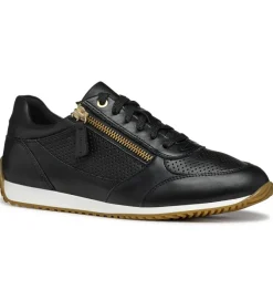 baskets et sneakers - Confort - femme - Cuir - Noir - Geox