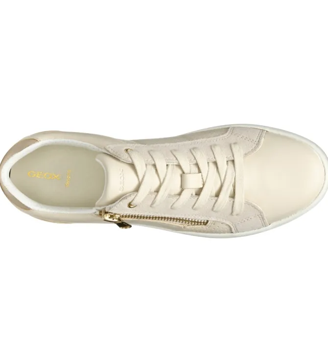 baskets et sneakers - Confort - femme - Cuir - Or - Geox