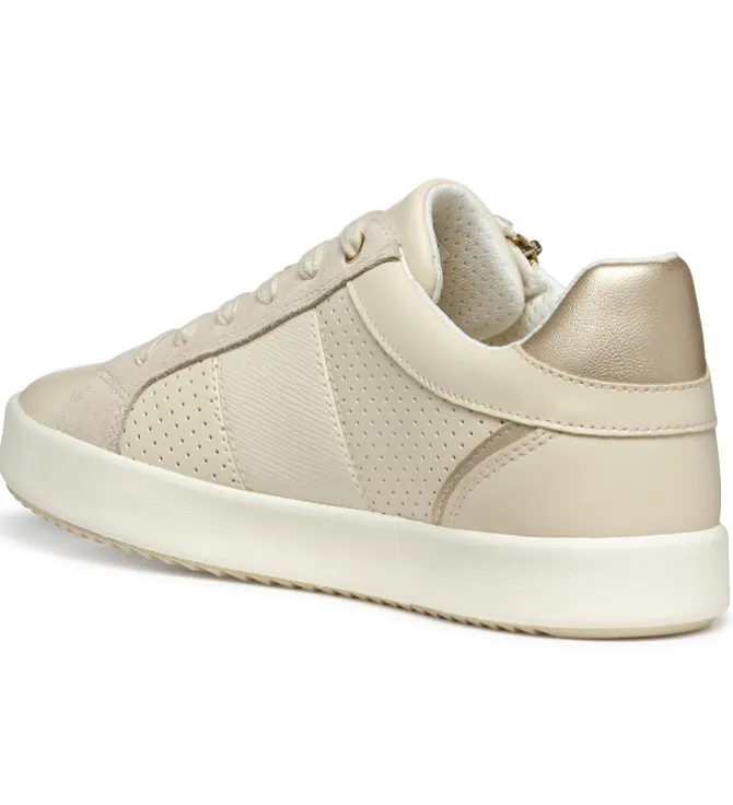 baskets et sneakers - Confort - femme - Cuir - Or - Geox