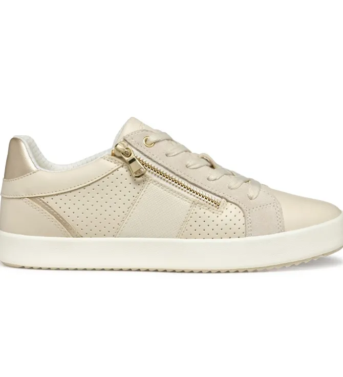 baskets et sneakers - Confort - femme - Cuir - Or - Geox