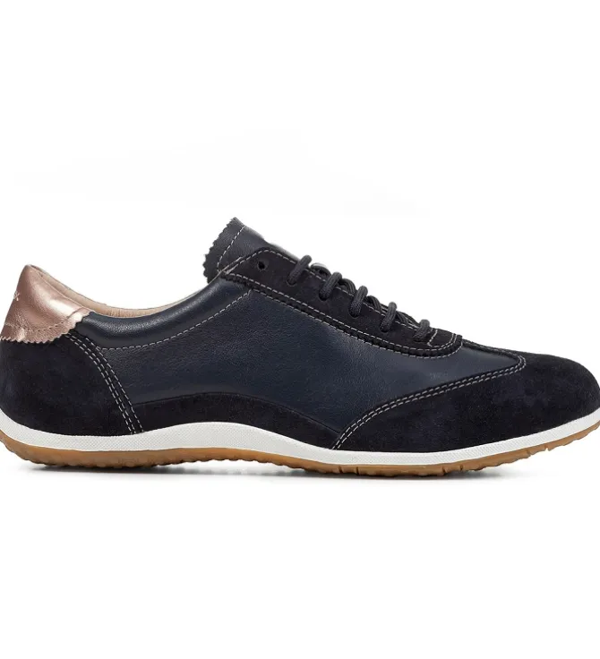 baskets et sneakers - Confort - femme - Cuir - Bleu Marine - Geox