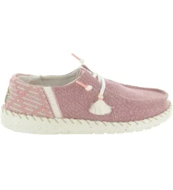 baskets et sneakers - Confort - femme - Toile - Rose - Hey dude