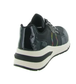 baskets et sneakers - Confort - femme - Synthétique - Noir - Rieker
