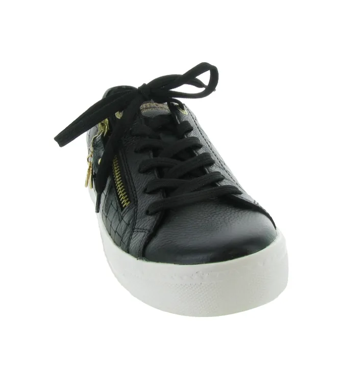 baskets et sneakers - Confort - femme - Cuir - Noir - Remonte