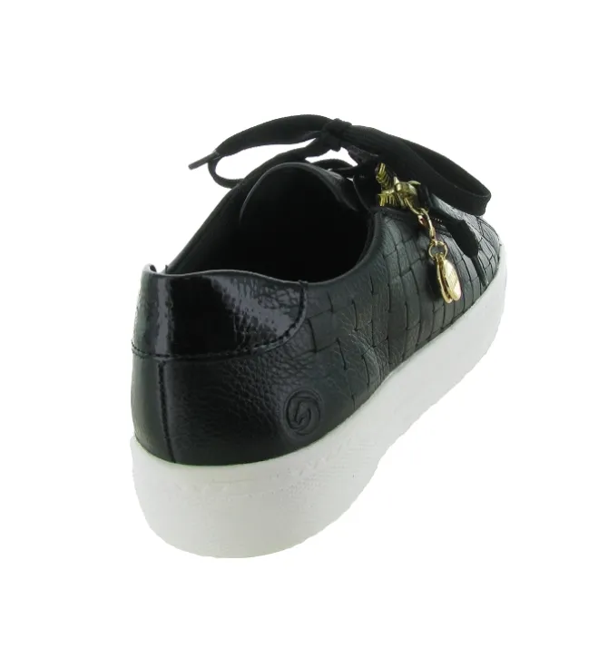 baskets et sneakers - Confort - femme - Cuir - Noir - Remonte