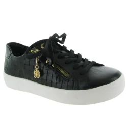baskets et sneakers - Confort - femme - Cuir - Noir - Remonte