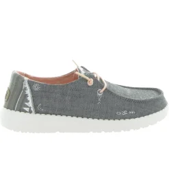 baskets et sneakers - Confort - femme - Toile - Gris - Hey dude