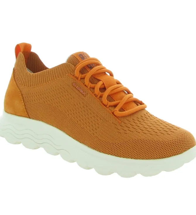 baskets et sneakers - Confort - femme - Textile - Orange - Geox