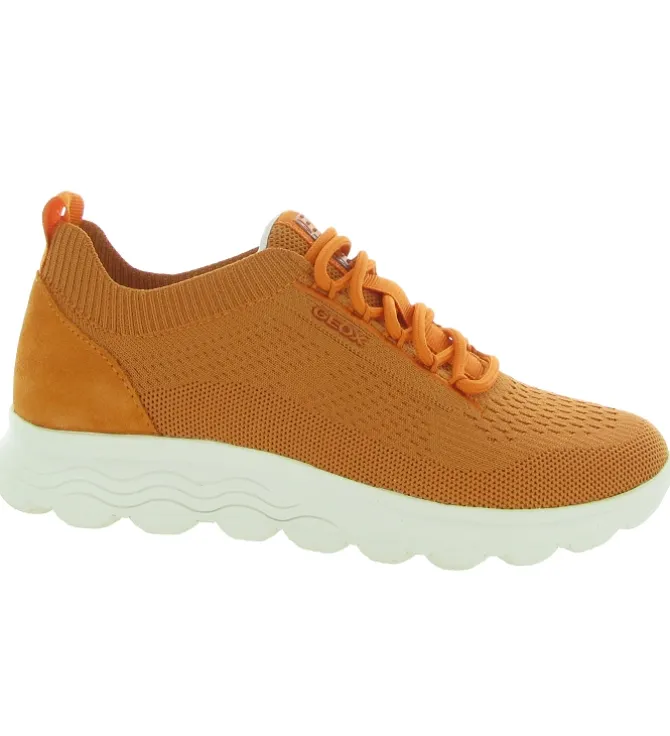 baskets et sneakers - Confort - femme - Textile - Orange - Geox