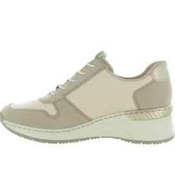 baskets et sneakers - Confort - femme - Cuir - Beige - Rieker