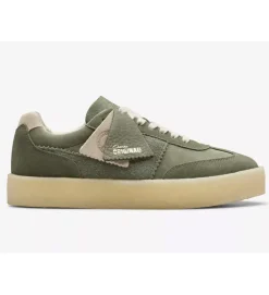 baskets et sneakers - Confort - femme - Cuir - Kaki - Clarks