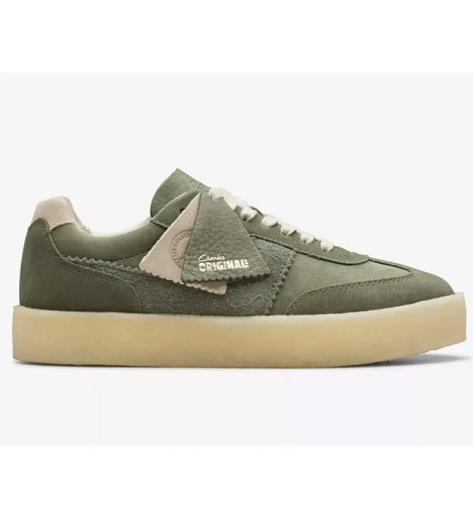 baskets et sneakers - Confort - femme - Cuir - Kaki - Clarks