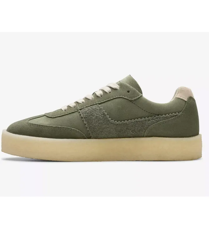 baskets et sneakers - Confort - femme - Cuir - Kaki - Clarks