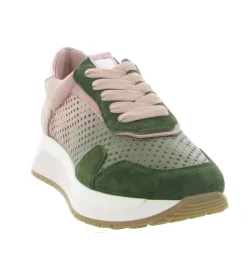 baskets et sneakers - Confort - femme - Nubuck - Kaki - Softwaves