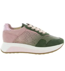 baskets et sneakers - Confort - femme - Nubuck - Kaki - Softwaves
