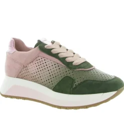 baskets et sneakers - Confort - femme - Nubuck - Kaki - Softwaves