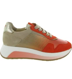 baskets et sneakers - Confort - femme - Nubuck - Orange - Softwaves