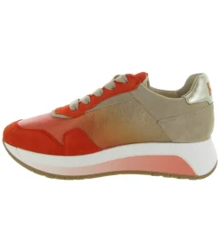 baskets et sneakers - Confort - femme - Nubuck - Orange - Softwaves
