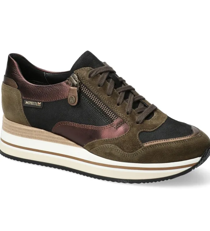 baskets et sneakers - Confort - femme - Nubuck - Bronze - Mephisto