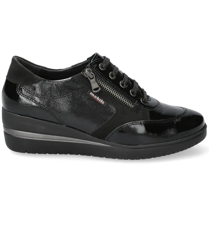baskets et sneakers - Confort - femme - Cuir - Noir - Mephisto