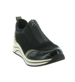 baskets et sneakers - Confort - femme - Cuir - Noir - Remonte