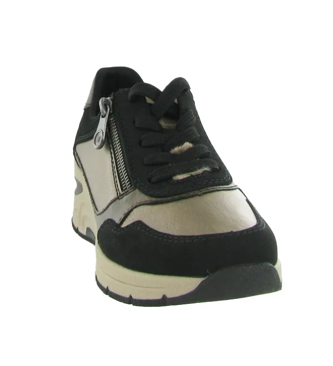 baskets et sneakers - Confort - femme - Cuir - Marron - Rieker